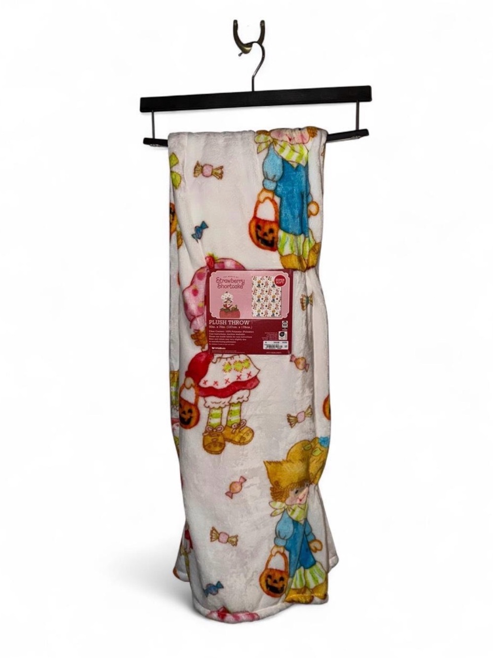 Halloween Strawberry Shortcake Throw Blanket